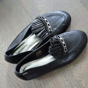Karl Lagerfeld Black Loafers Size 39 (8 US)